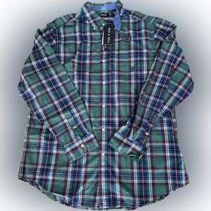 NWT Chaps plaid button up Men’s big and tall